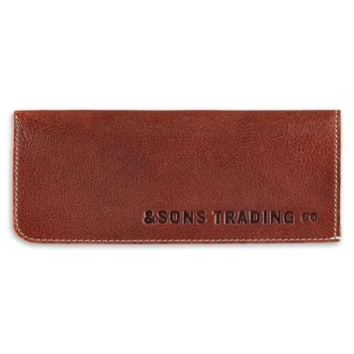 &SONS Leather Goods>Pouch Glasses Case Brown