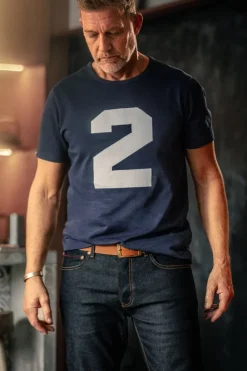 &SONS Tops></noscript>Racing 2 T-Shirt Navy