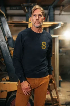 &SONS Jackets & Coats></noscript>Sigma Sweatshirt Navy