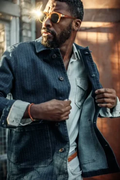 &SONS Jackets & Coats></noscript>Stockton Jacket Indigo