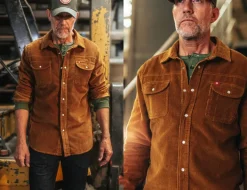 &SONS Tops></noscript>Sunday Shirt Corduroy Tan