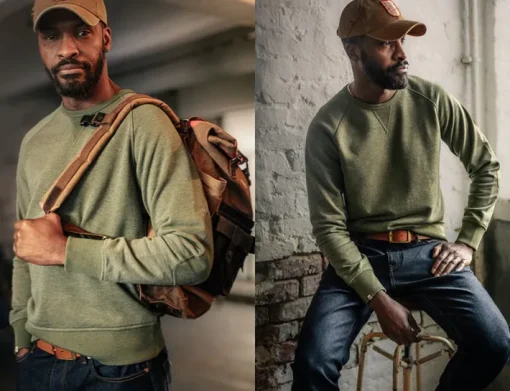 &SONS Jackets & Coats>Surplus Green Sweatshirt