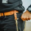 &SONS Leather Goods>Tan Leather Belt