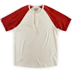 &SONS Tops></noscript>The Chariot Henley Shirt Raw/Red