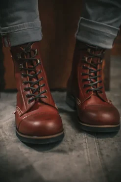 &SONS Leather Goods>The Drover Boot Brown