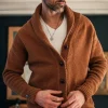 &SONS Jackets & Coats>Turner Cardigan Rust