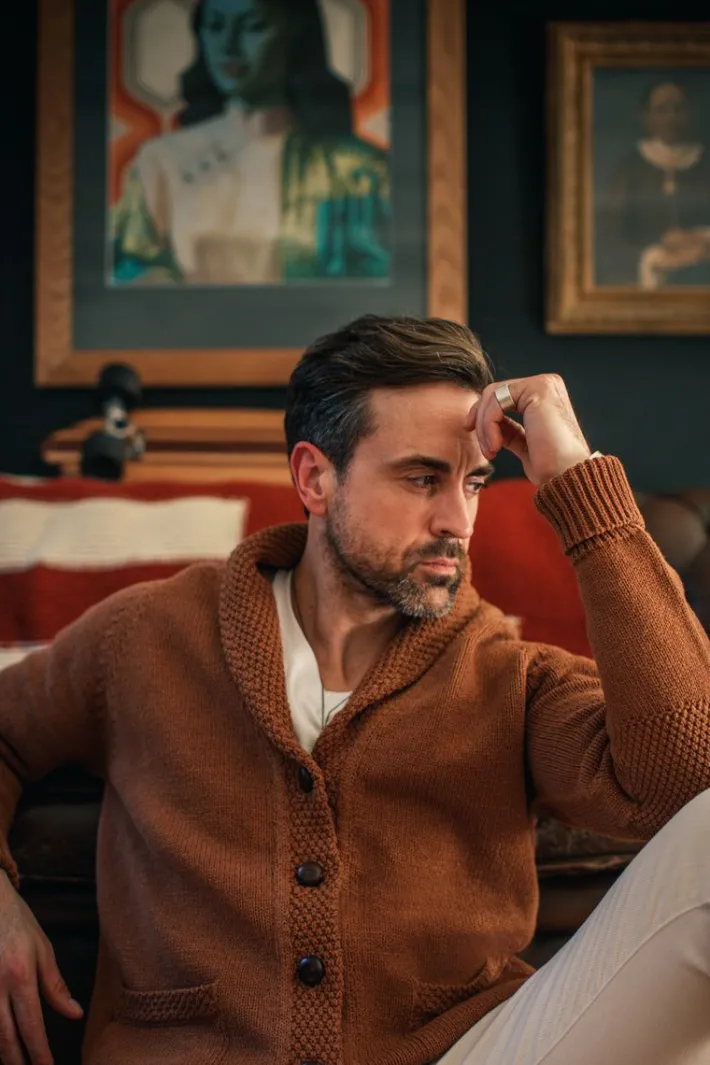 &SONS Jackets & Coats>Turner Cardigan Rust