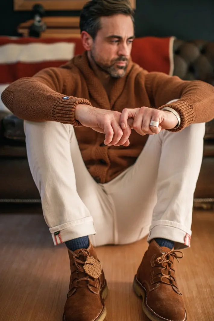 &SONS Jackets & Coats>Turner Cardigan Rust