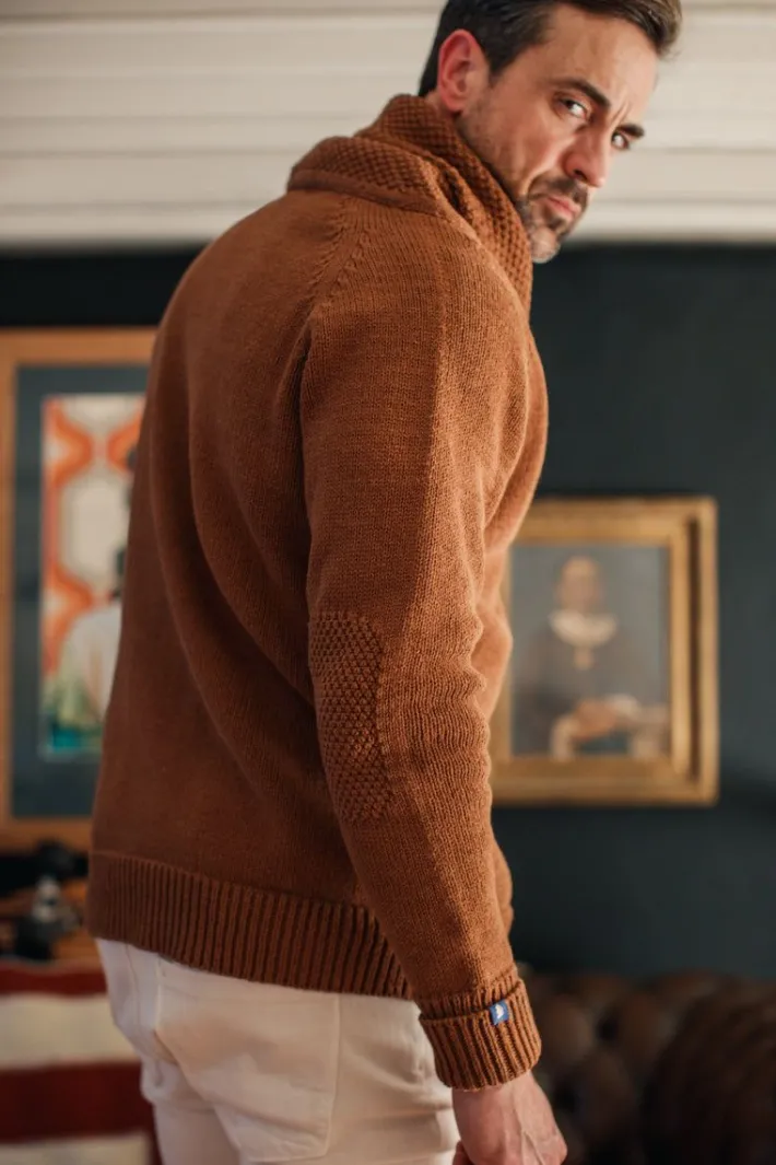 &SONS Jackets & Coats>Turner Cardigan Rust