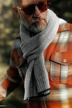 &SONS Scarves>Vale Scarf Grey