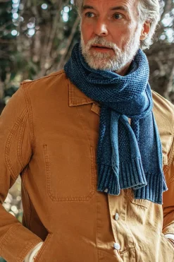 &SONS Scarves>Vale Scarf Indigo