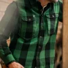 &SONS Jackets & Coats>Yukon Flannel Field Shirt Green