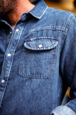 &SONS Tops></noscript>Sunday Shirt Light Denim