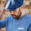 &SONS Knitwear>The London Baker Boy Hat- Blue Indigo