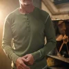 &SONS Tops>The New Elder Henley Shirt Army Green
