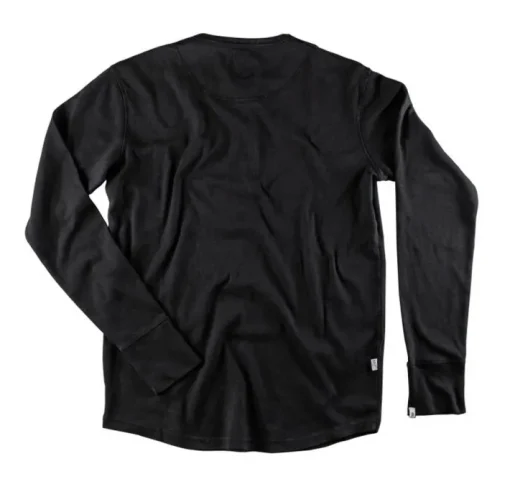 &SONS Tops>The New Elder Henley Shirt Black