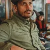 &SONS Knitwear>Thompson Baker Boy Hat- Grey Herringbone