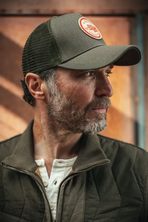 &SONS Headwear>Trucker Badge Cap Army Green