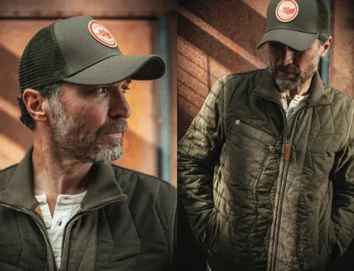 &SONS Headwear>Trucker Badge Cap Army Green