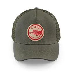 &SONS Headwear></noscript>Trucker Badge Cap Army Green