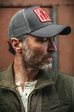 &SONS Headwear>Trucker Badge Cap Grey