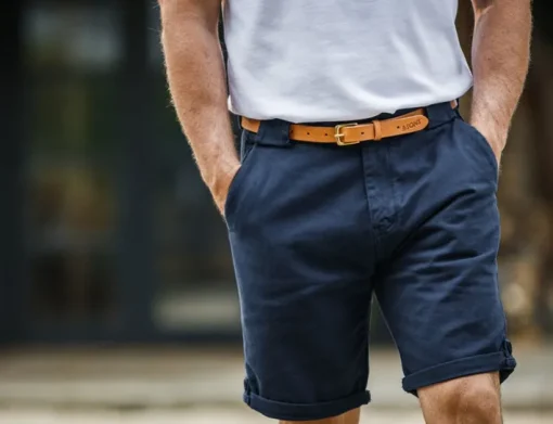 &SONS Bottoms & Shorts>Virgil Chino Shorts Navy