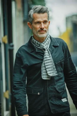 &SONS Scarves-Ansel Grey Scarf