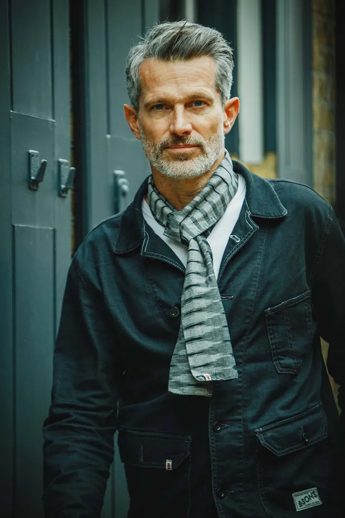 &SONS Scarves-Ansel Grey Scarf