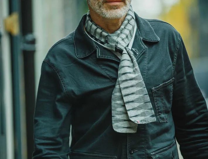 &SONS Scarves-Ansel Grey Scarf