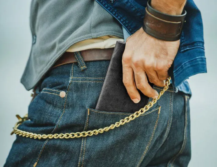 &SONS Leather Goods-Black Leather Wallet