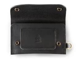 &SONS Leather Goods-Black Leather Wallet