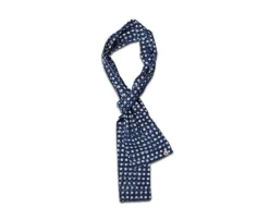 &SONS Scarves-Blue Dot Organic Japanese Scarf