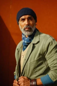 &SONS Scarves-Blue Ikat Scarf