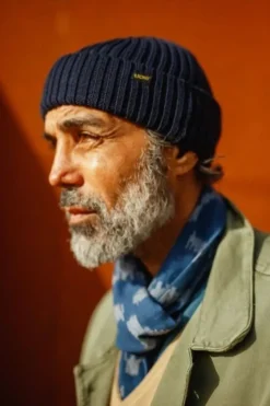 &SONS Scarves-Blue Ikat Scarf