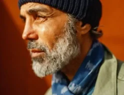 &SONS Scarves-Blue Ikat Scarf