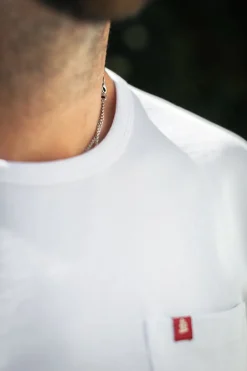 &SONS Tops-Boxer Pocket T-Shirt White