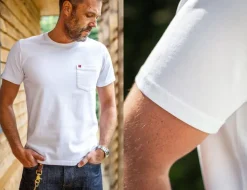 &SONS Tops-Boxer Pocket T-Shirt White