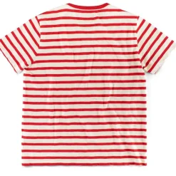 &SONS Tops-Breton Striped T Shirt Red