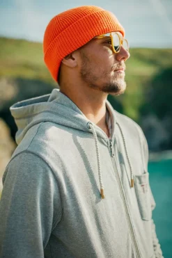 &SONS Knitwear-Bright Orange Atlantic Watch Cap / Beanie
