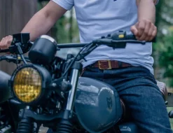 &SONS Leather Goods-Brown Leather Belt