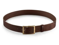 &SONS Leather Goods-Brown Leather Belt