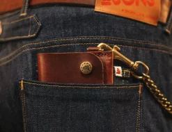 &SONS Leather Goods-Brown Leather Wallet