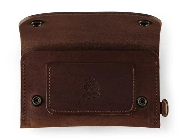&SONS Leather Goods-Brown Leather Wallet