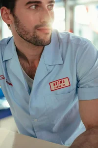 &SONS Tops-Club Shirt Sky Blue