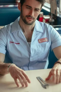 &SONS Tops-Club Shirt Sky Blue