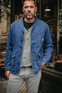 &SONS Jackets & Coats-Crafter Indigo Wash Chore Jacket