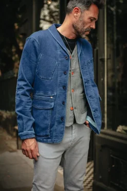 &SONS Jackets & Coats-Crafter Indigo Wash Chore Jacket