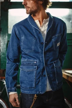 &SONS Jackets & Coats-Crafter Indigo Wash Chore Jacket