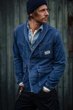 &SONS Jackets & Coats-Crafter Indigo Wash Chore Jacket