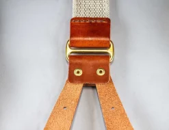 &SONS Bottoms & Shorts-Cream Leather Braces
